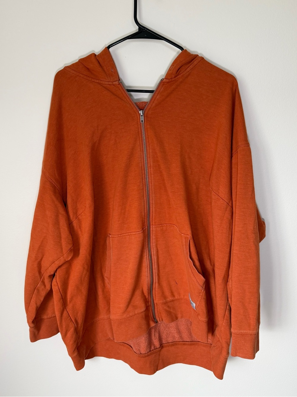 Eddie Bauer Burnt Orange Fleece Zip Jacket